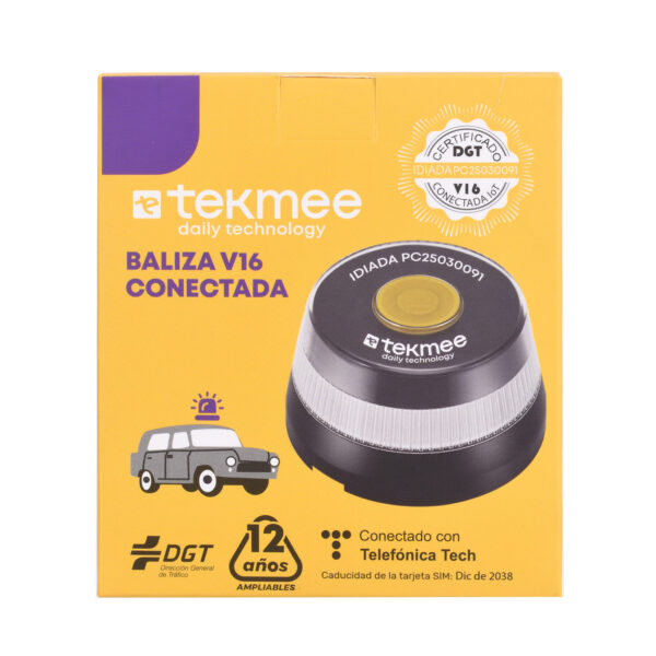 BALIZA EMERGENCIA V16 CONECTADA TEKMEE - Imagen 4