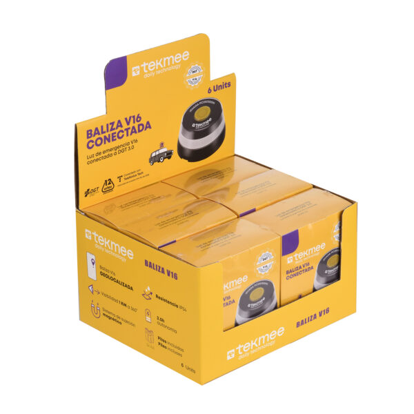 BALIZA EMERGENCIA V16 CONECTADA TEKMEE - Imagen 6