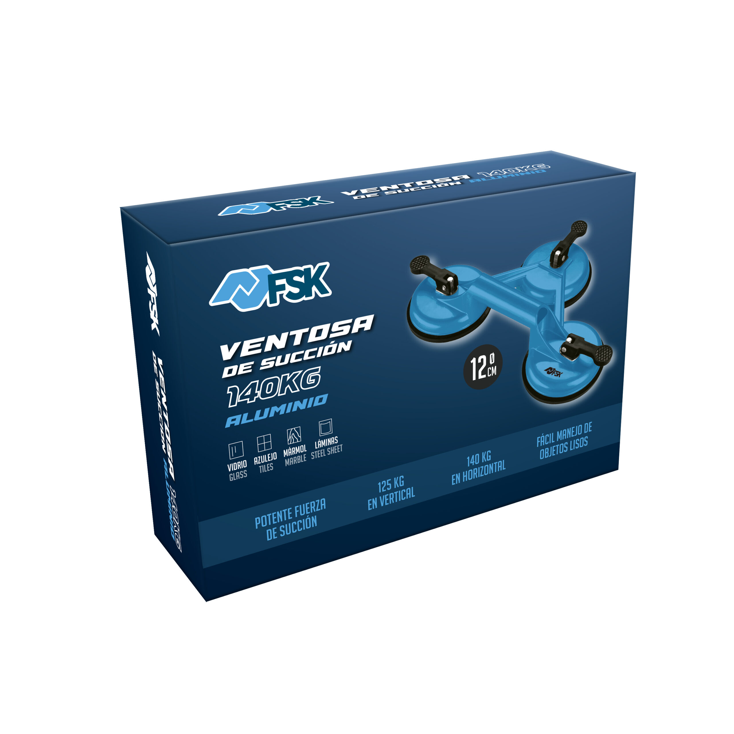 VENTOSA DE ALUMINIO 140 KG TRIPLE - Imagen 8