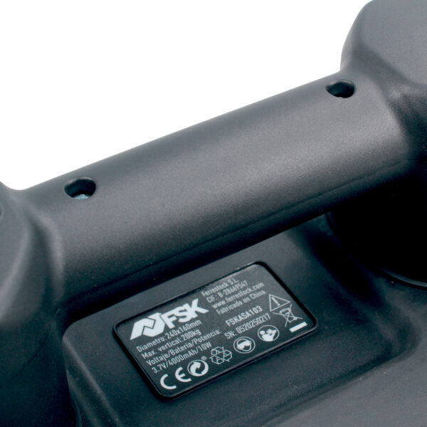 VENTOSA A BATERIA 200 KG CON VISOR FSK - Imagen 4