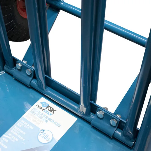 Carretilla de Almacén Doble Plataforma de Acero 250 kg - Imagen 4