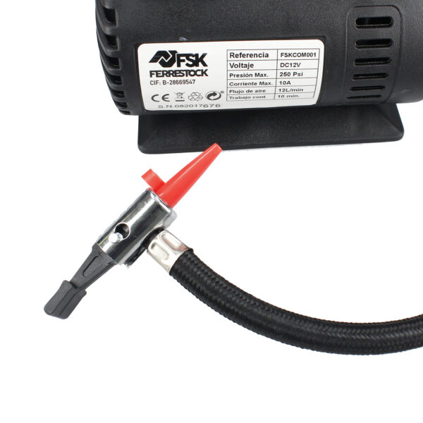 MINI COMPRESOR DE AIRE 250 PSI/12V  FSK - Imagen 4