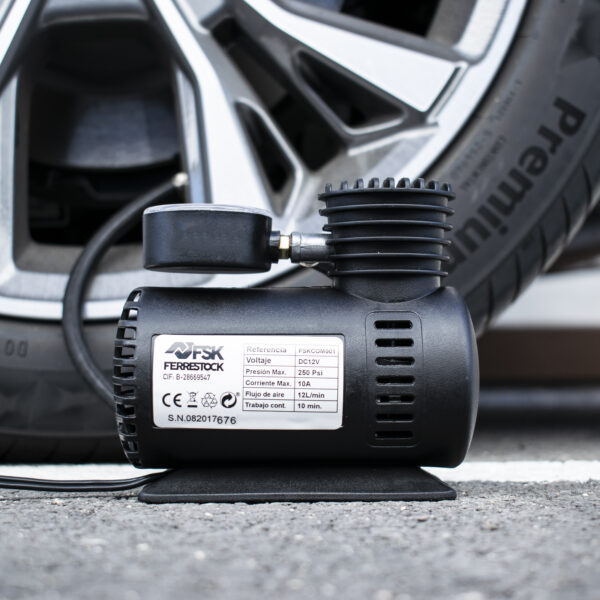 MINI COMPRESOR DE AIRE 250 PSI/12V  FSK - Imagen 7