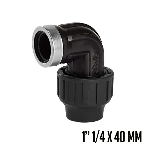 PP CODO 90° ROSCA HEMBRA 1"1/4 X40MM FSK
