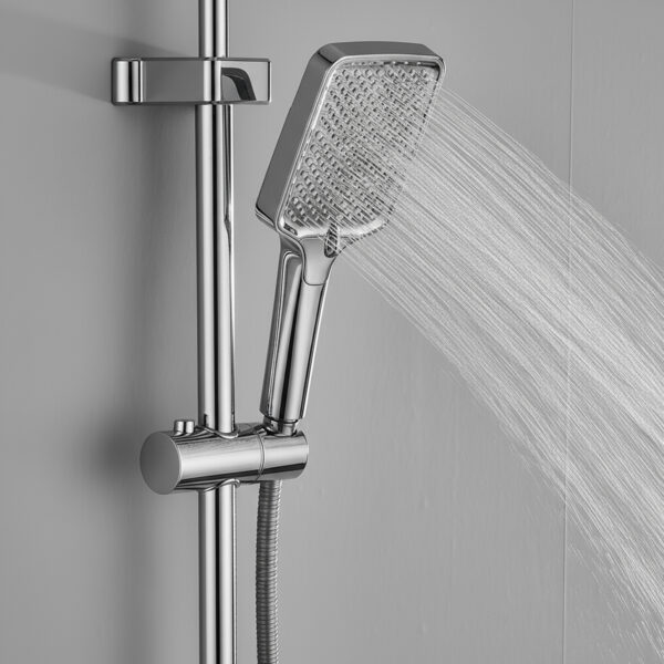 DUCHA COMPLETA SEL.BOTON DISPLAY CROMADA - Imagen 8