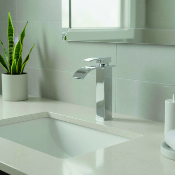 GRIFO MONOMANDO CROMO LAVABO ALTO FNK - Imagen 7