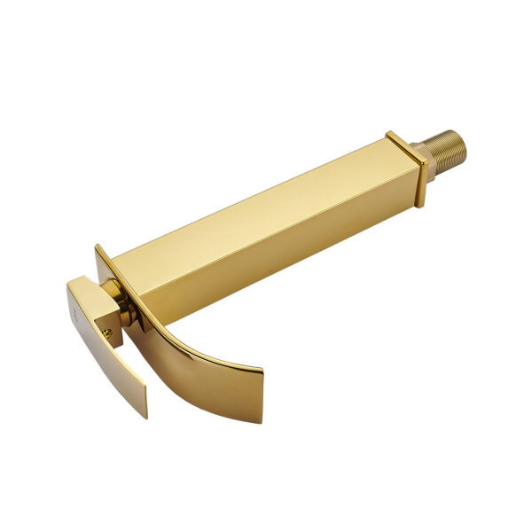 GRIFO MONOMANDO DORADO LAVABO ALTO FNK - Imagen 4