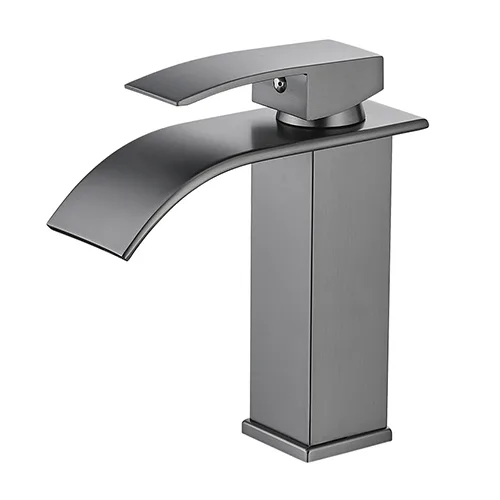 GRIFO MONOMANDO GRIS LAVABO FNK