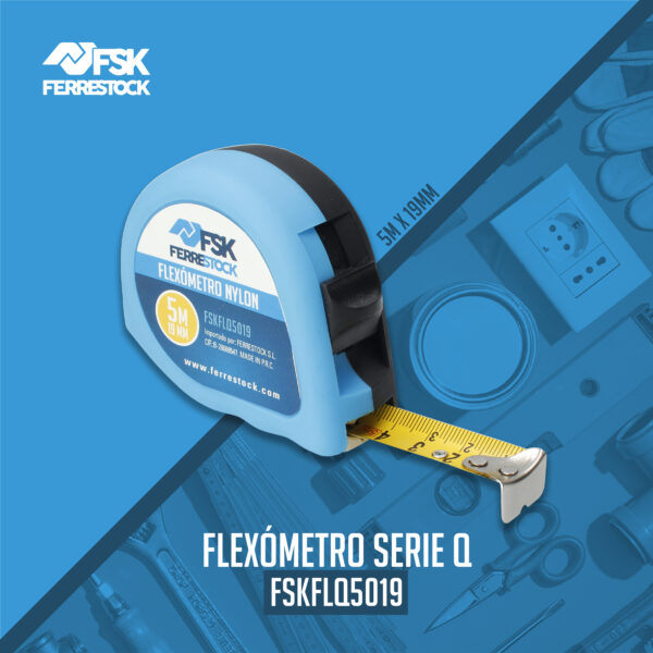 FLEXÓMETRO SERIE Q C/FRENO 5M X19MM FSK - Imagen 2