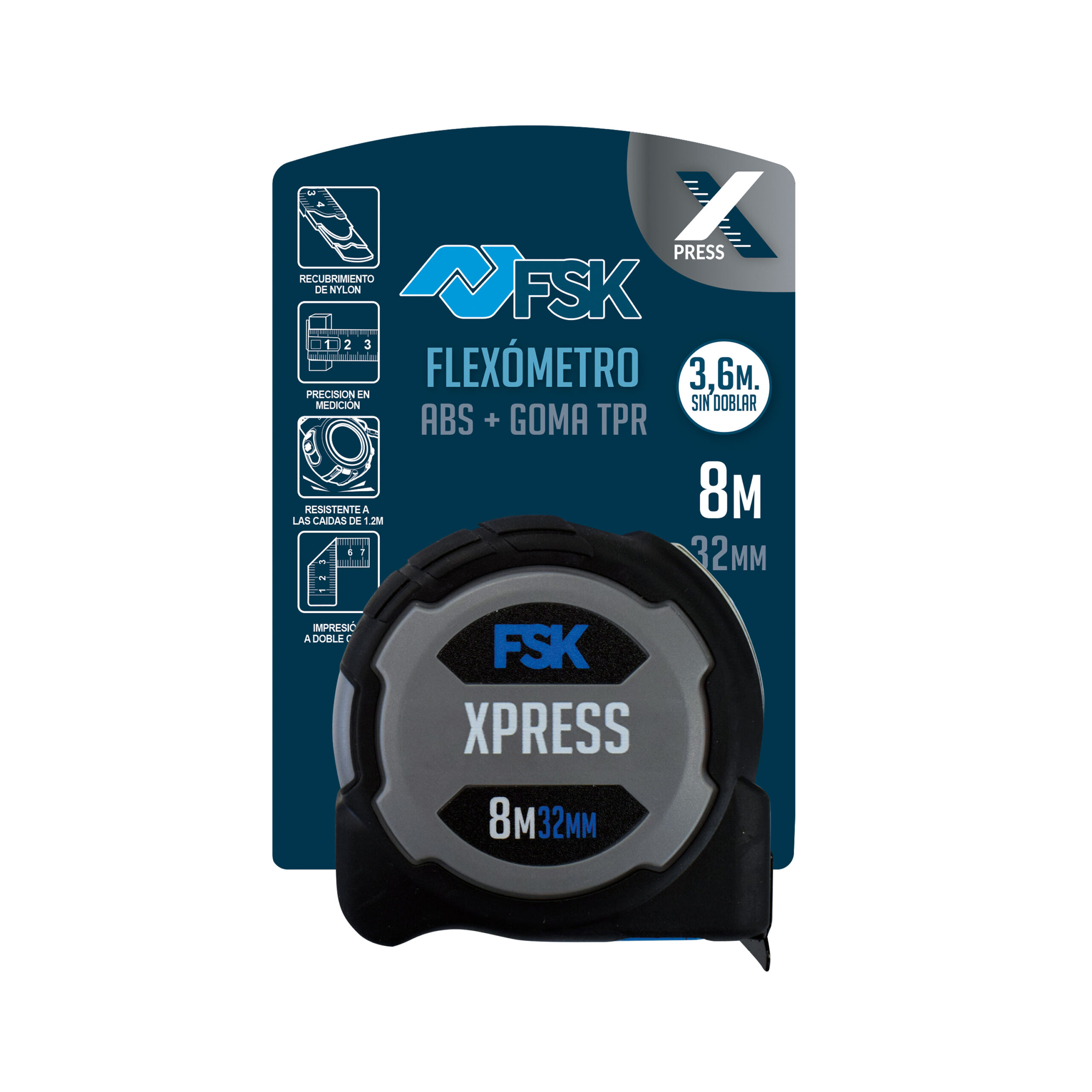 FLEXÓMETRO SERIE X C/FRENOX2 8M X 32MM - Imagen 8