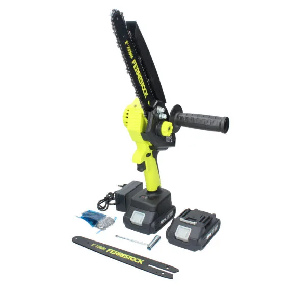 Mini Motosierra Brushless 21V 8" con 2 Baterías de 2,0 Ah - Imagen 2