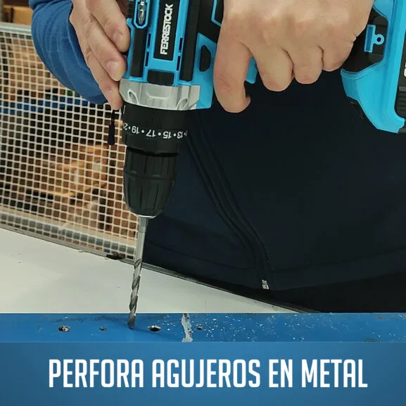 TALADRO PERCUTOR 21V 1,5 AH 25 PCS FSK - Imagen 5