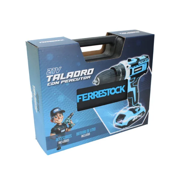 TALADRO PERCUTOR 21V 1,5 AH 25 PCS FSK - Imagen 11